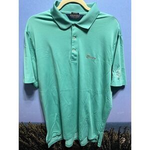 75th Wyndham Ralph Lauren Pima & Polyester Sea Blue Green Golf Championship Polo